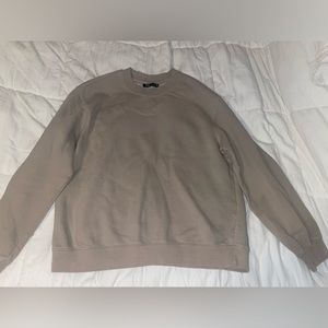tan zara crewneck
